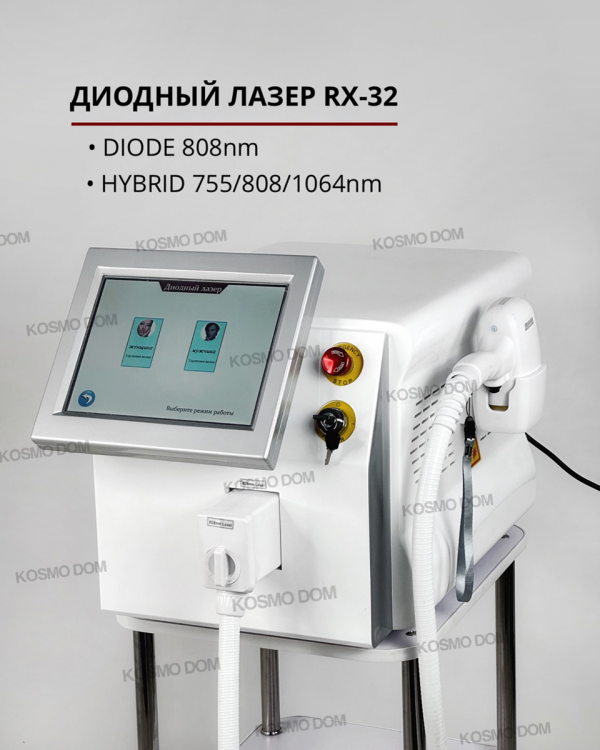 Гибридный лазерный аппарат RX-32 (Гибрид 755/808/1064nm) - Удаляет любые виды волос на коже всех типов - Волгоград